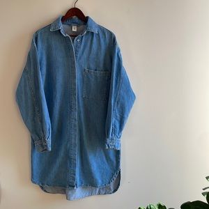 H&M Oversized Denim Shirt Dress